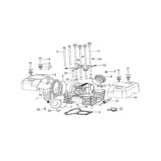SİLİNDİR ÜST KAPAK DEKORU TAKIM ( CRUISER 250 )